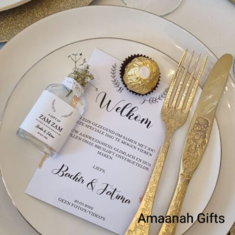 Tafelkaart bruiloft