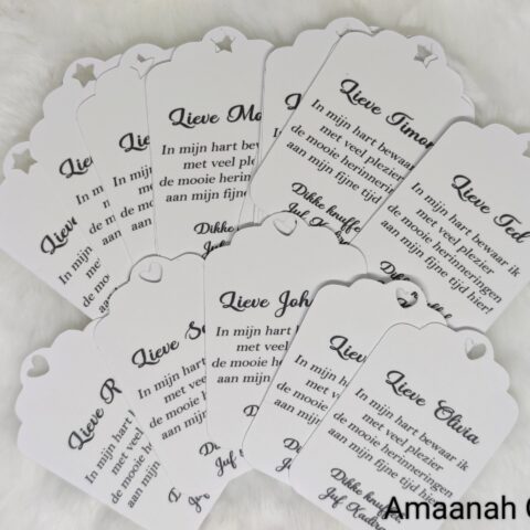 Cadeau labels (9 stuks)