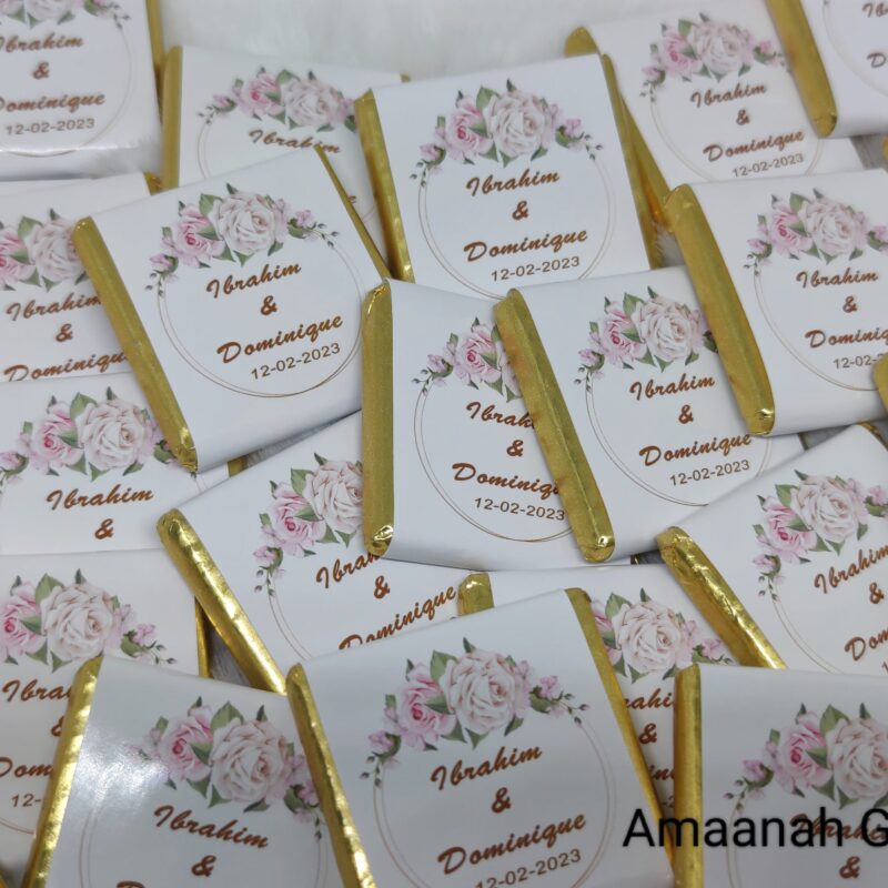 Gepersonaliseerde mini chocolade