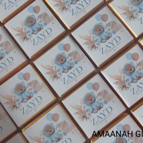 Gepersonaliseerde mini chocolade